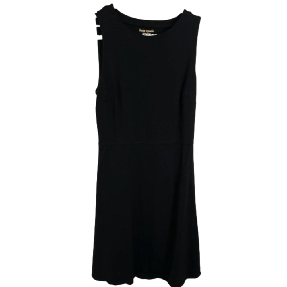 Kate Spade Black Cut-Out Midi Dress